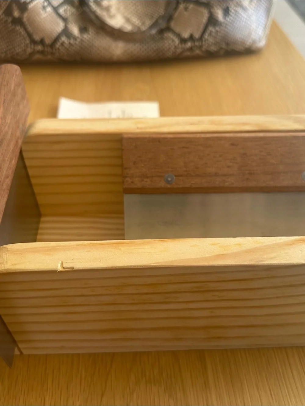 Creekside Soaf Loaves Cutter Wooden 2 Metal Saw Guide Box for Soap Loaves